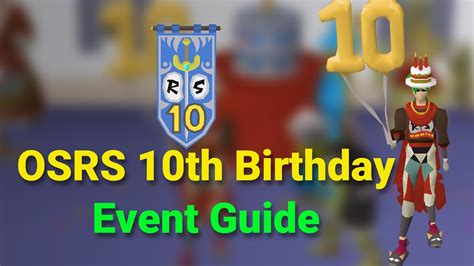 <b>OSRS</b> <b>10th</b> <b>Birthday</b> <b>Event</b> Guide (FAST & EASY!) | Old School RuneScape How-to Anniversary <b>Event</b> 2023 Relic RS 4. . Osrs 10th birthday event